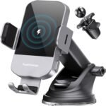 Upgraded Wireless Car Charger-Silvery