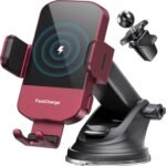 Upgraded Wireless Car Charger-Red