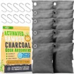Activated charcoal deodorizer effectively removes odors from spaces such as cars, wardrobes, shoe cabinets, and basements. 10 packets of activated charcoal deodorizer for home use. Bamboo charcoal air purifying bags with activated charcoal deodorizer effectively remove odors.