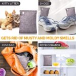 Activated charcoal deodorizer effectively removes odors from spaces such as cars, wardrobes, shoe cabinets, and basements. 10 packets of activated charcoal deodorizer for home use. Bamboo charcoal air purifying bags with activated charcoal deodorizer effectively remove odors. - Image 6