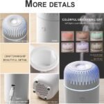 Car aromatherapy humidifier with USB interface, can add essential oils and air fresheners, USB cool mist mini portable aromatherapy diffuser, suitable for cars, homes, offices and bedrooms (black). - Image 8