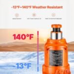 This 20-ton/44,092-pound low-profile welded jack has a lifting range of 6.69 inches to 12.6 inches and comes with a three-section long handle. - Image 5