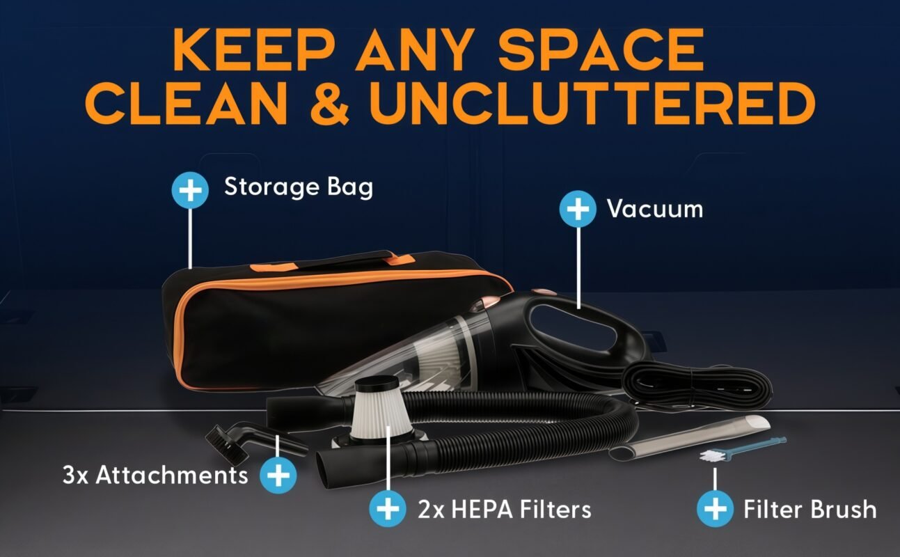 A powerful and practical car vacuum cleaner 6 Car vacuum cleaner 10