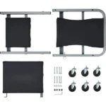 Mechanic's repair creeper board, an essential tool for the garage, 36-inch Z-shaped creeper chair, 2-in-1 design, 300 lbs weight capacity, low-profile design, equipped with 6 wheels, suitable for garages and repair shops. - Image 9