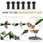 36-Piece Tubeless Tire Repair Gun Kit with Mushroom Plugs - Image 6