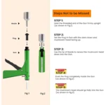 36-Piece Tubeless Tire Repair Gun Kit with Mushroom Plugs - Image 7