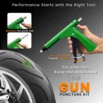 36-Piece Tubeless Tire Repair Gun Kit with Mushroom Plugs - Image 2