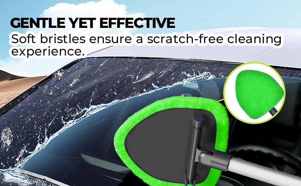 car window cleaner tool usage detail for auto glass