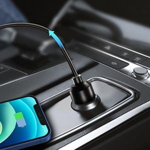 12V to 110V car inverter cigarette lighter plug detail