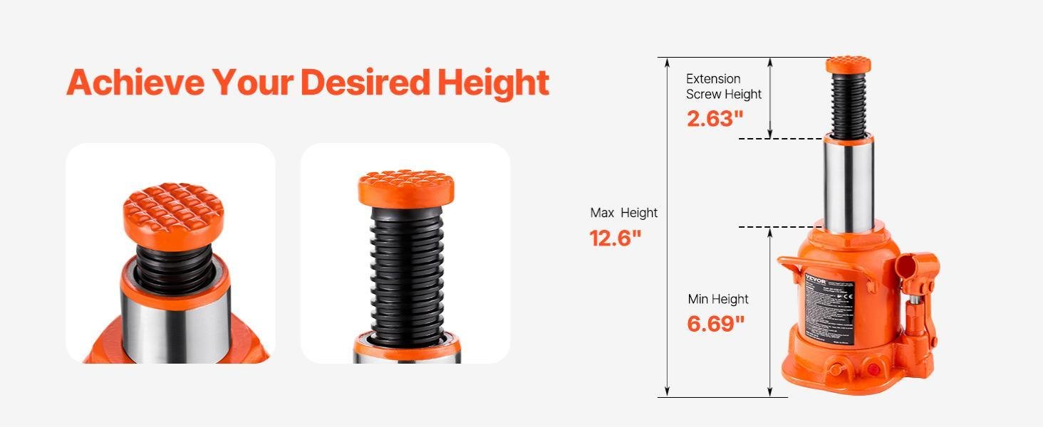 Heavy-duty car jack for trucks SUVs RVs and confident vehicle lifting