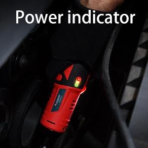Electric ratchet tool set power indicator with battery level display
