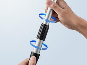 Windshield cleaner tool with 180 degree rotating head for curved interior glass